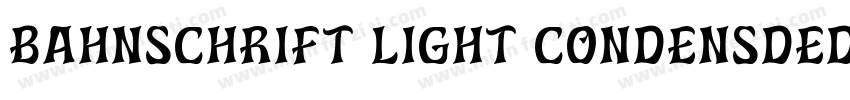 Bahnschrift Light condensded字体转换